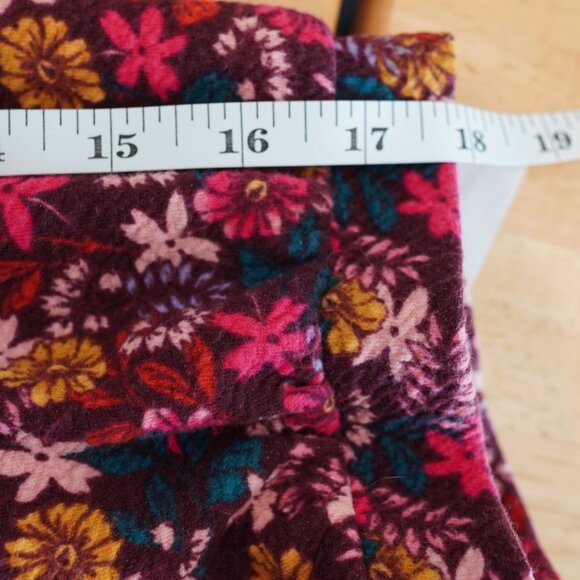 Maeve Anthropologie Floral Print Top Large Vibrant Botanical Boho Blouse - Picture 9 of 9